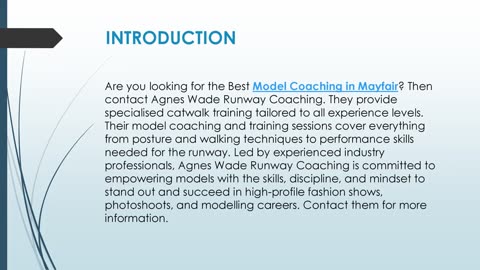 Best Model Coaching in Mayfair