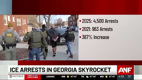 GA Nat' Guard in support of illegal alien arrests by ICE at 367% increase