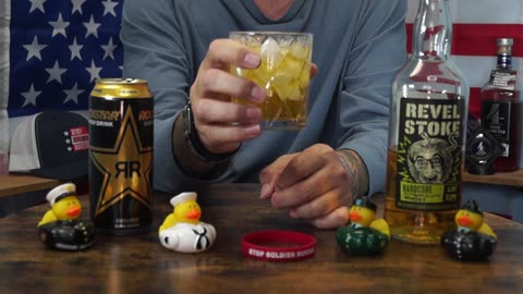 James Gaughan - Revel Stoke Hardcore Apple Whiskey & Rockstar Original Energy Drink
