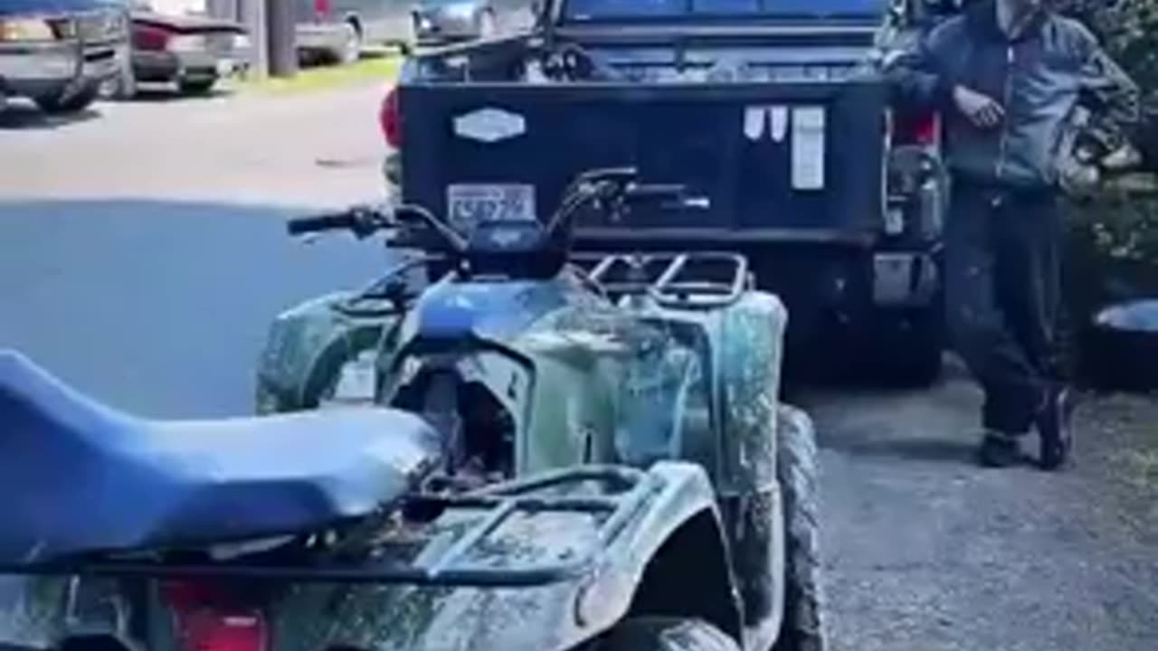 Confronting thieves. He got his property back