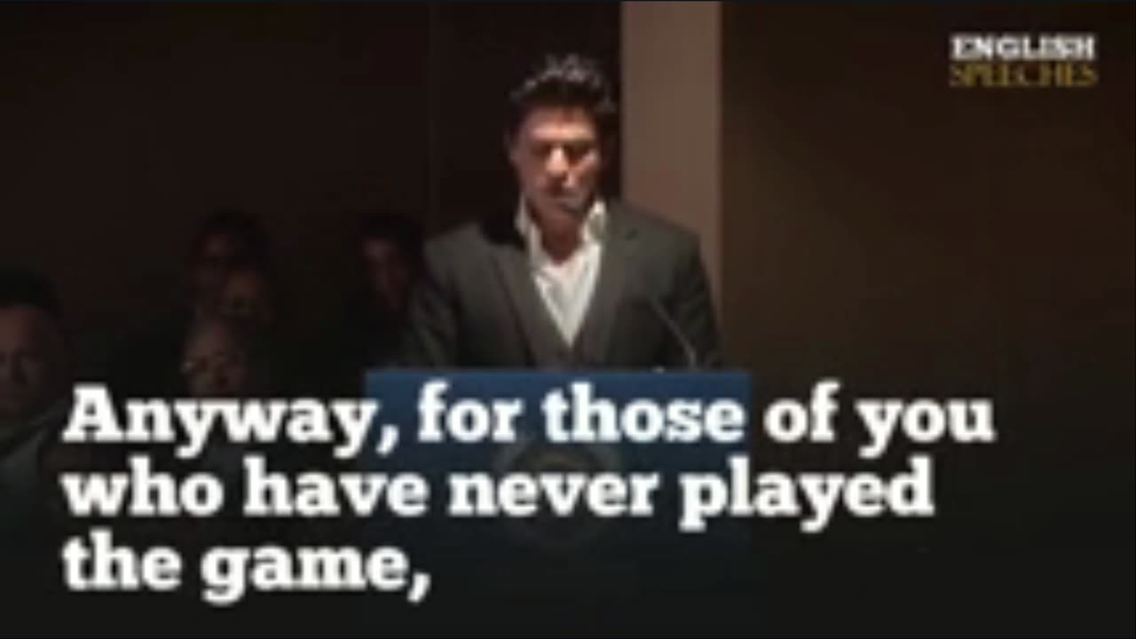Shah Rukh Khan - Motivational Speech