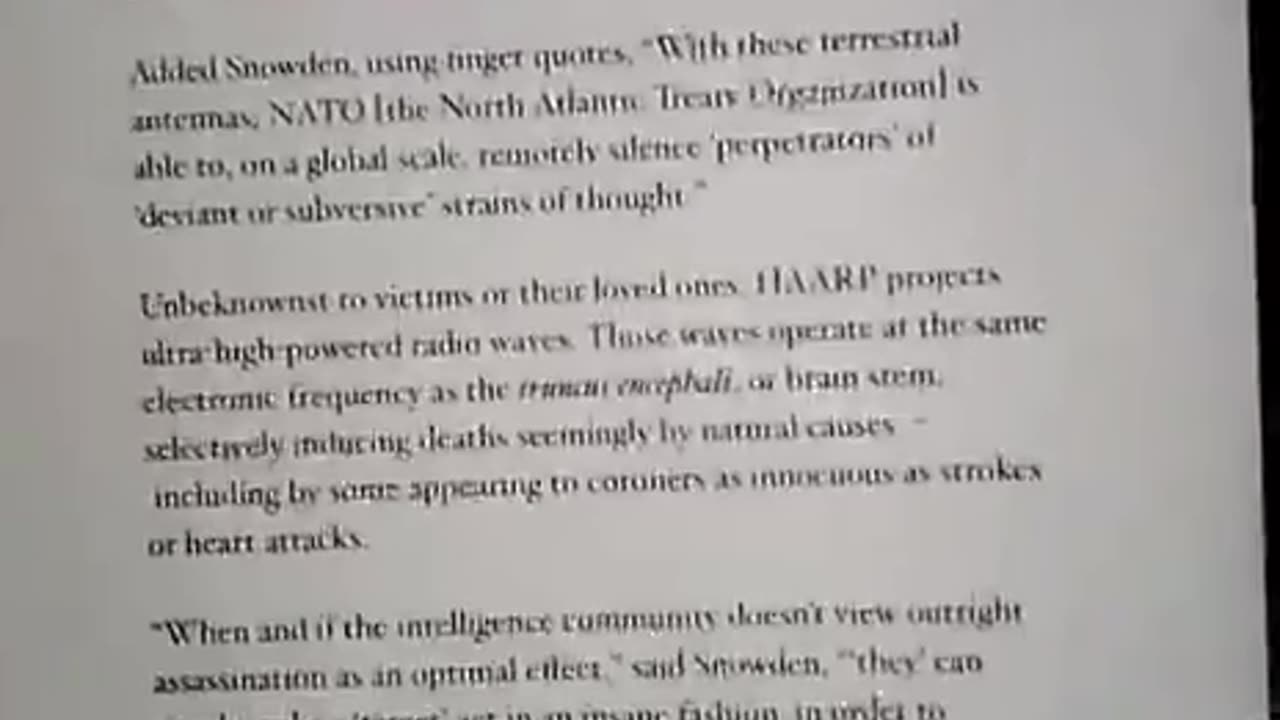 HAARP...ASSASINATION AGENDA
