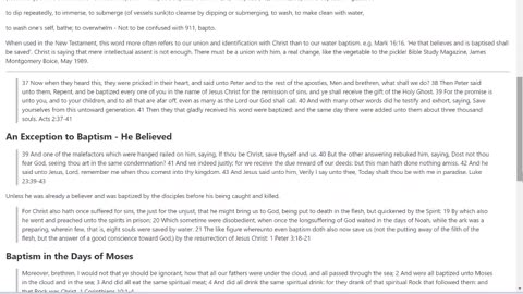112 What is Baptism - The Truth
