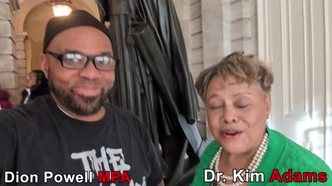 Dr. Kim Adams - at the first Alpha Kappa Alpha Sorority, Incorporated Day at City Hall