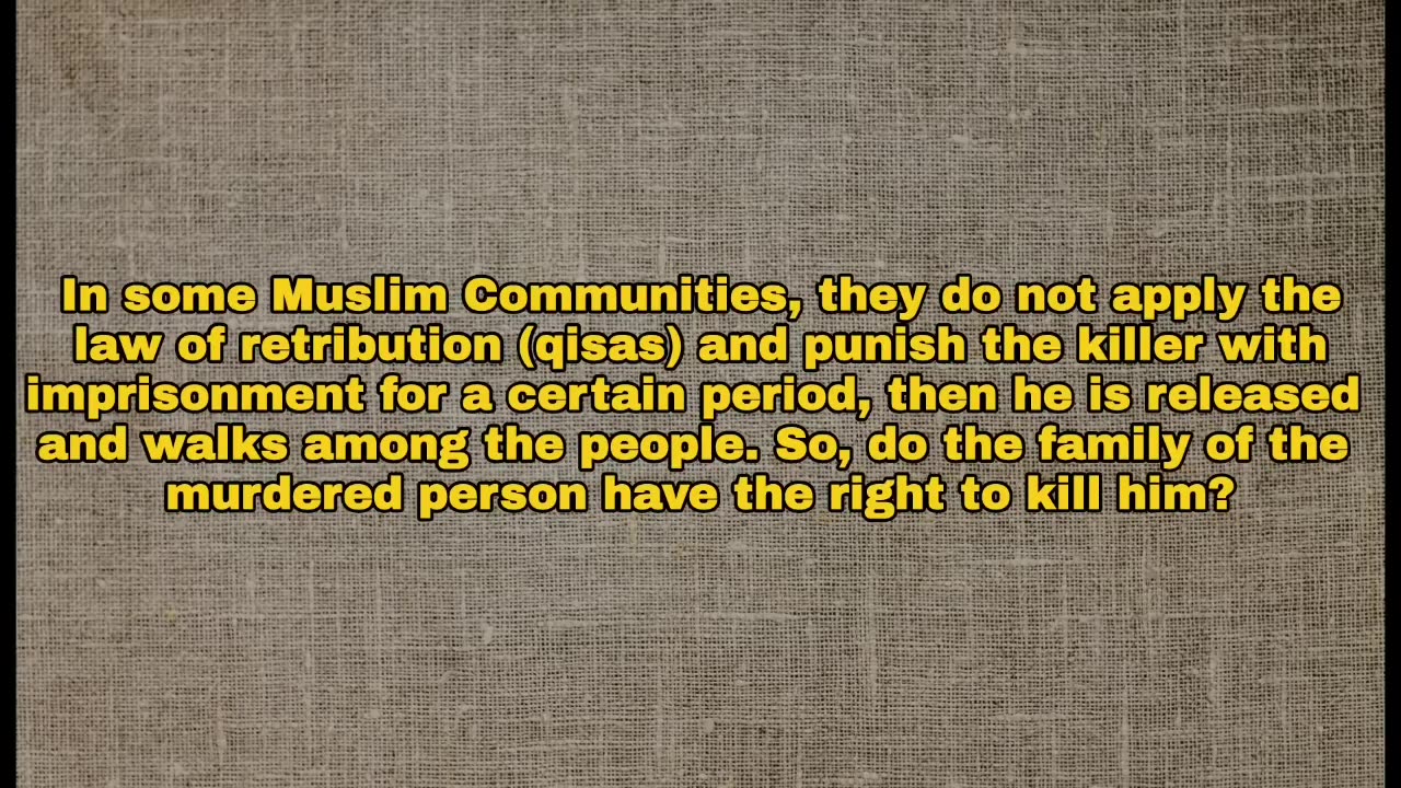 قاتل ابني طليق - هل لي أن أطالب بالعدالة بنفسي؟ الشيخ سليمان الرحيلي