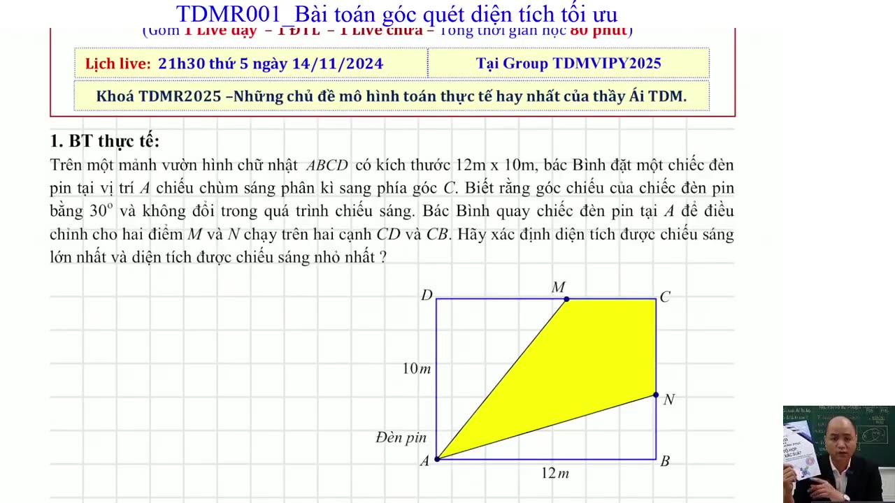 "TDMR001_BT TỐI ƯU THỰC TẾ_PHẦN 01 "