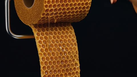Would You Brush With Honey Toilet Paper? #viral #clip