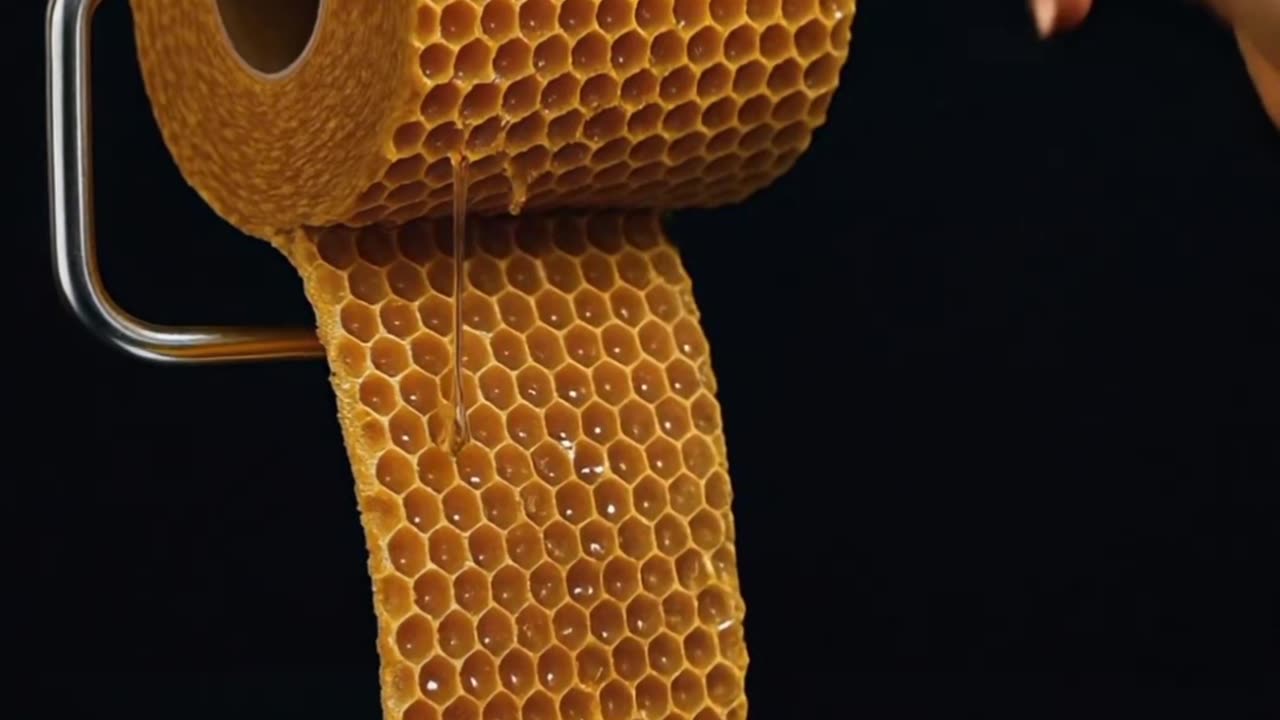 Would You Brush With Honey Toilet Paper? #viral #clip