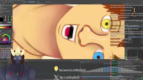 Working hard on the VTuber model today