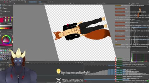 Working hard on the VTuber model today