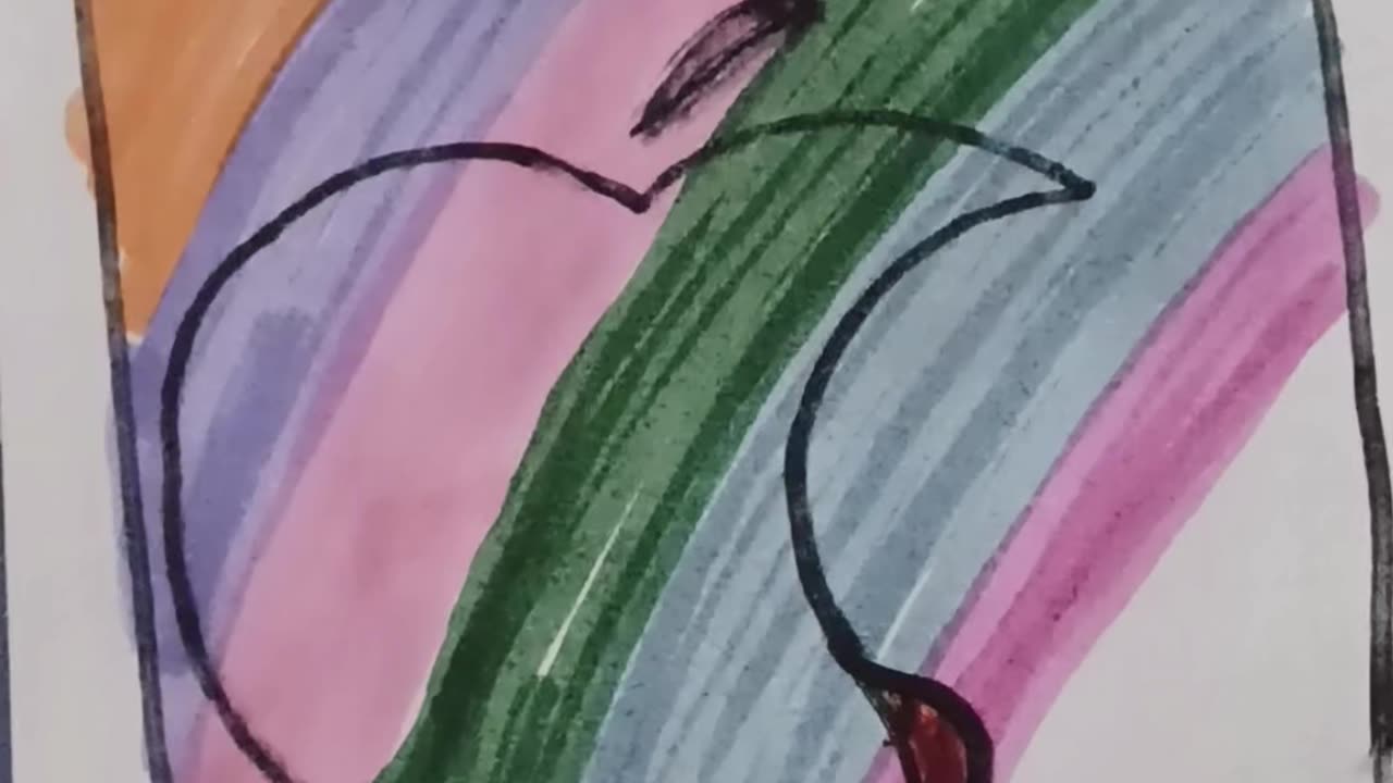 Apple Logo🧡🫀🫰💚💧🐉 Satisfying Colouring | Relaxing ASMR Art with Rainbow Colors #shorts #satisfying