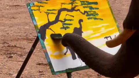 🧠✨ Watch An Elephant Create Art! | FeedMyCuriosity