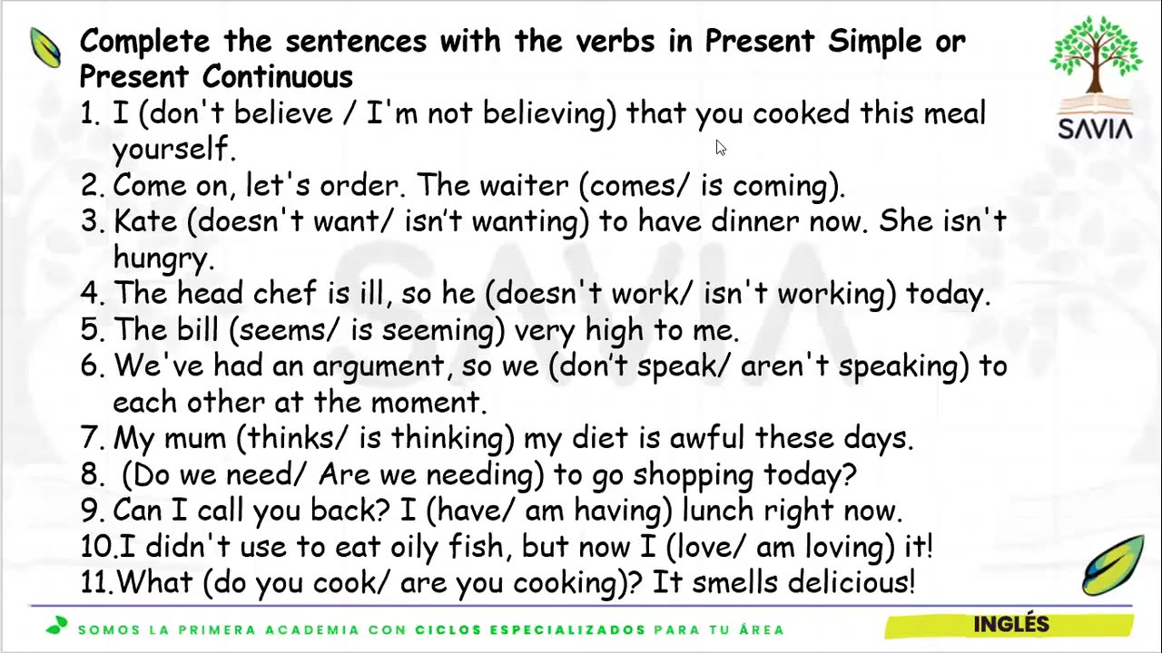 SAVIA REGULAR 2025 | Semana 05 | Inglés