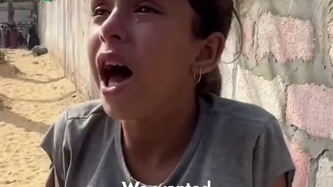 “A young girl mourns her 13-year-old brother, Hamza, who went out this morning to get food for their family from Rafah. He returned to his family as a dead body after being shot dead by Israeli troops.”