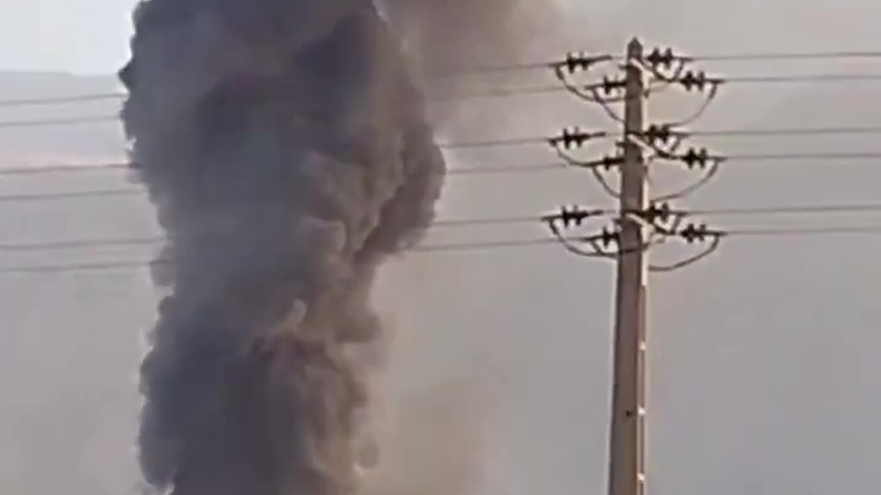 Iran's nuclear site IN FLAMES.