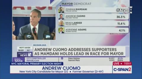 Andrew Cuomo concedes NYC Mayoral Race to Communist Leftist Mamdani