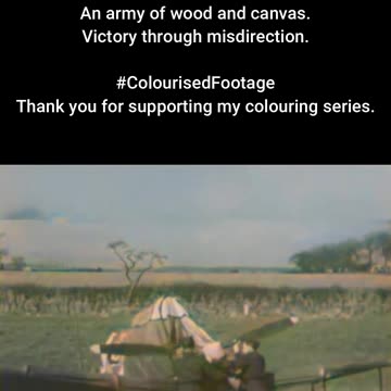British Wartime Decoy Vehicles #ColourisedHistory