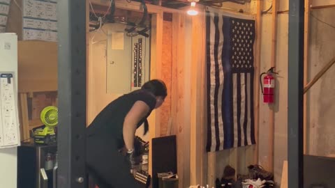 Resistance Band Snaps Back During Home Workout