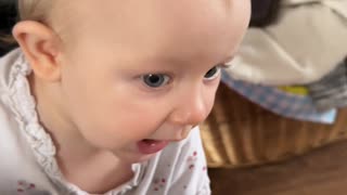 Mommy Encourages Baby Kayla to Talk | Adorable Speech Practice