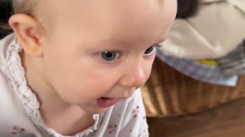 Mommy Encourages Baby Kayla to Talk | Adorable Speech Practice