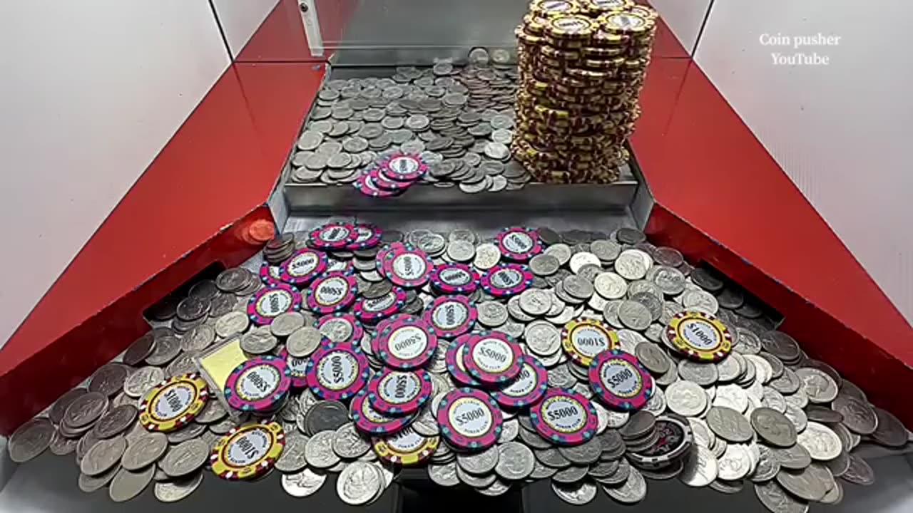 High limit coin pusher