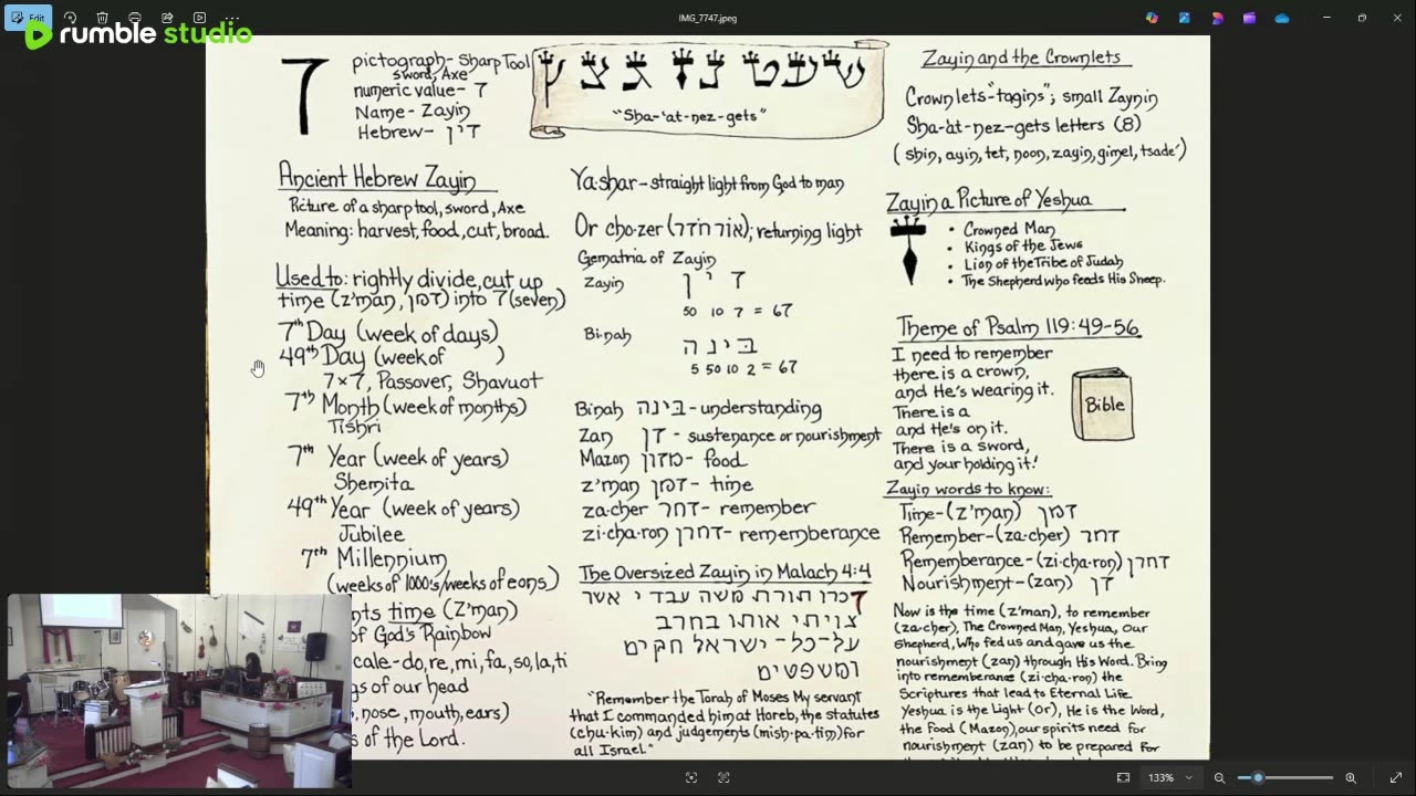 7/20/2025 ~ Zayin ~ Hebrew Alpha-beyt