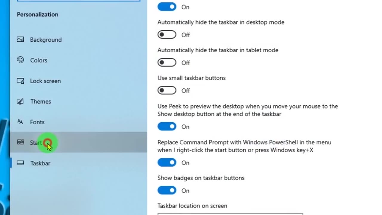 How To See Start Full Screen