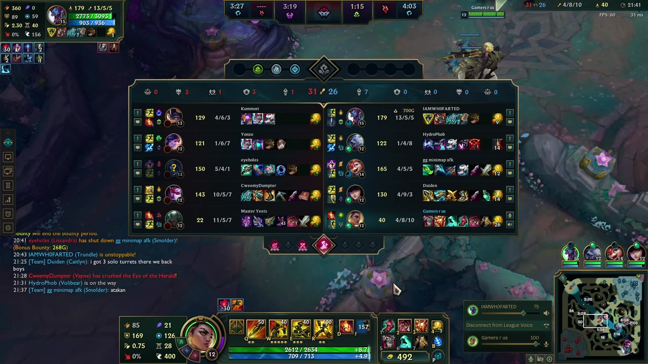 league of legends 6/27/2025