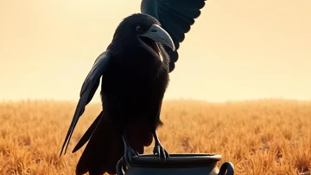 Thirsty crow