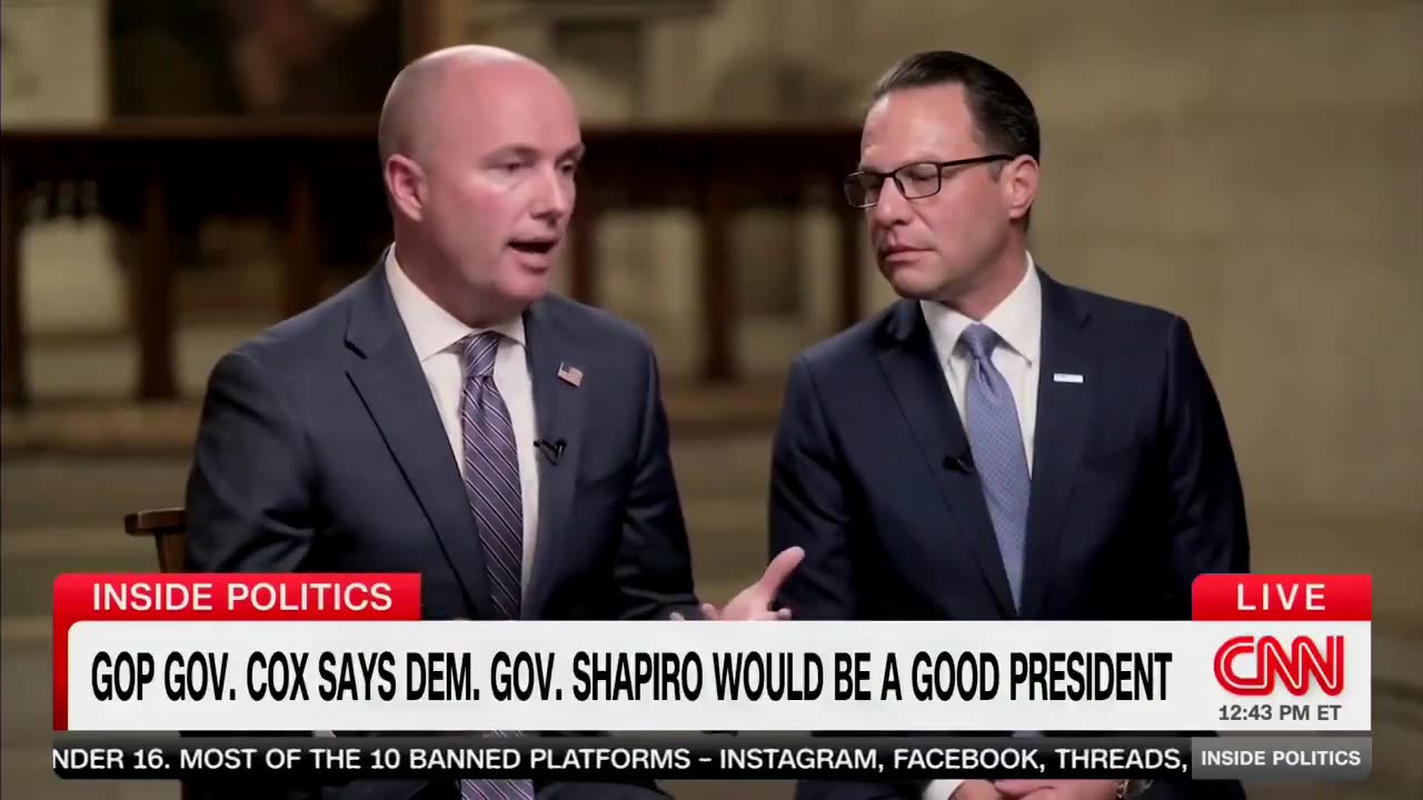 Utah Governor Spencer Cox Says Josh Shapiro Would Be A "Good" President