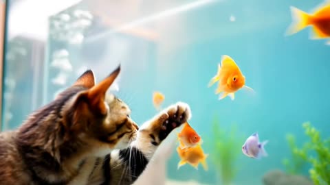 When Cats Attack... Fish Tanks! [Adorable Chaos Ensues]