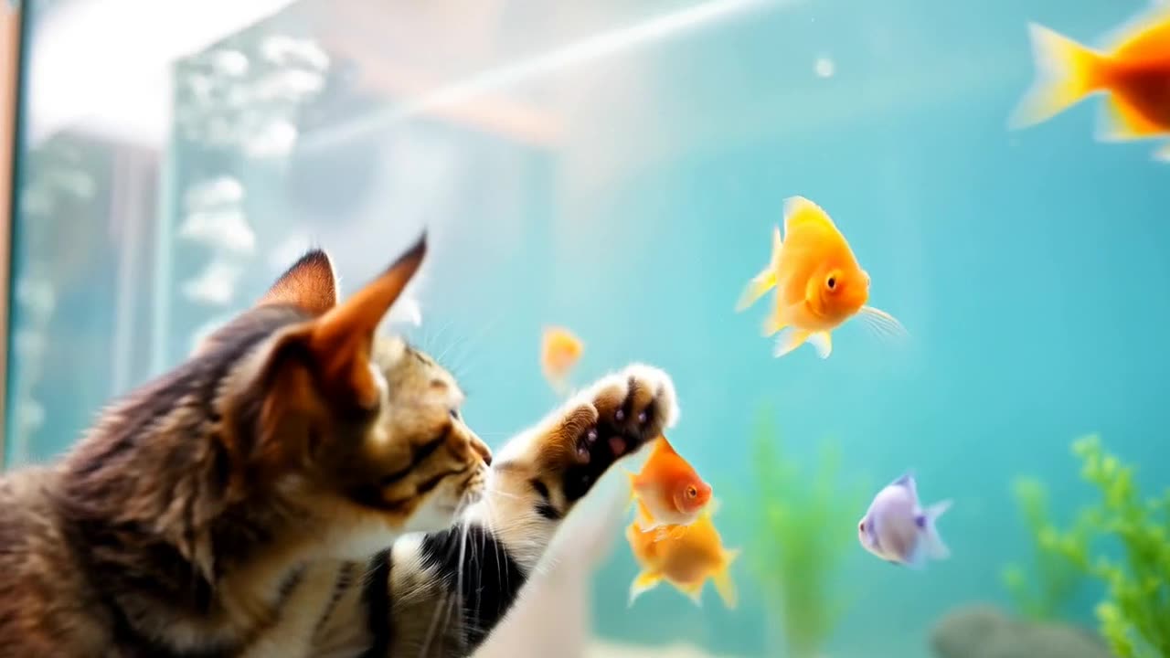 When Cats Attack... Fish Tanks! [Adorable Chaos Ensues]