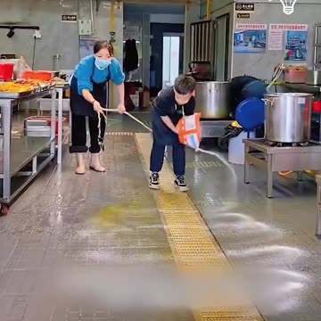 Mother and son work together!.hd