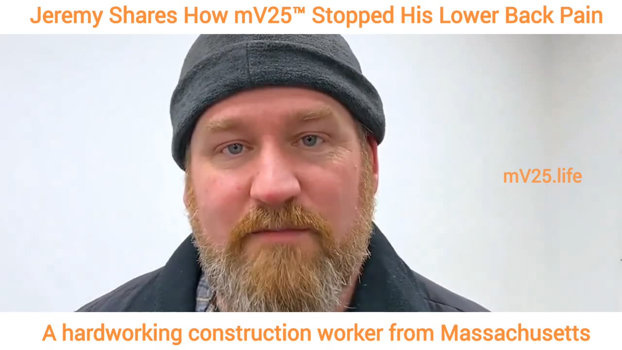 mV25™ Helped Jeremy Improve Joint and Back Health
