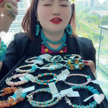 20250729-5 Natural Turquoise Sterling Treatment Red Spiny Oyster Chain String Mountain - Sea Dreams