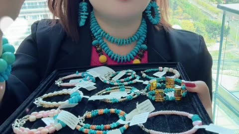 20250729-5 Natural Turquoise Sterling Treatment Red Spiny Oyster Chain String Mountain - Sea Dreams