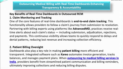 Outsourcing Medical Billing with Real-Time Dashboards-Enhancing Transparency & Accountability