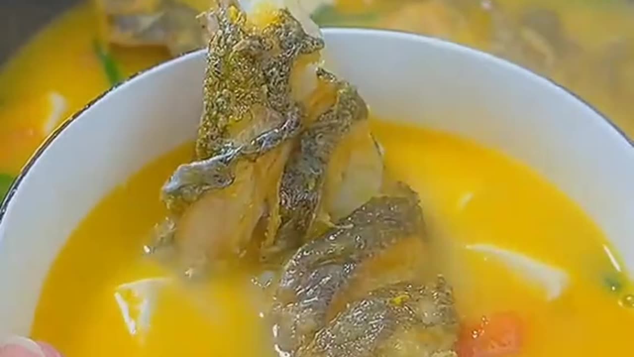 Cooking catfish soup