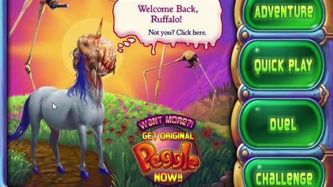 Peggle Extreme - Playthrough Point and Click Puzzle Shooter Physics Horror no loss