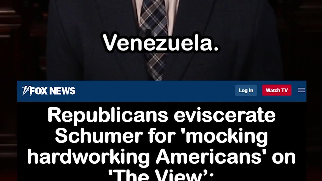 Chuck Schumer Mocks Hardworking Americans on The View