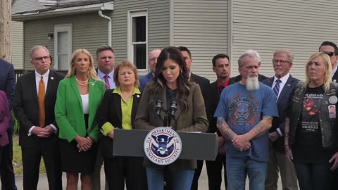🚨🔥DHS Sec. Kristi Noem: I went to Springfield, Illinois, to join Angel families to call..