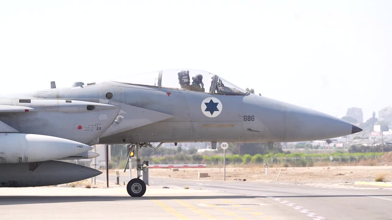 Israeli Air Force Fighter Jets preparing to Strike in Iran
