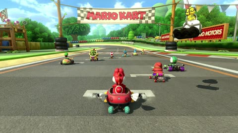 #MarioKart8Deluxe Race Five: GBA Mario Circuit