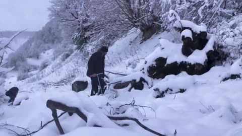 4 Days in a Snowstorm | Frozen and Alone | Winter Bushcraft