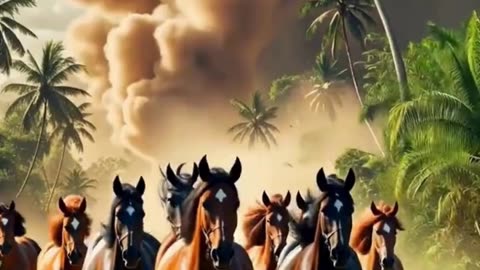 Wild Gallop Through the Jungle #horse