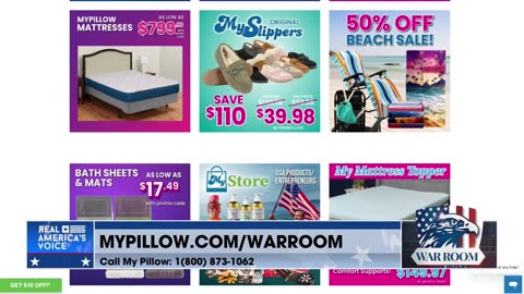 3-In-1 Sale Exclusively For The WarRoom Posse! Use Promo Code WARROOM At MyPillow.com/warroom