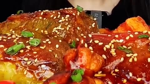 Large three tiered pork