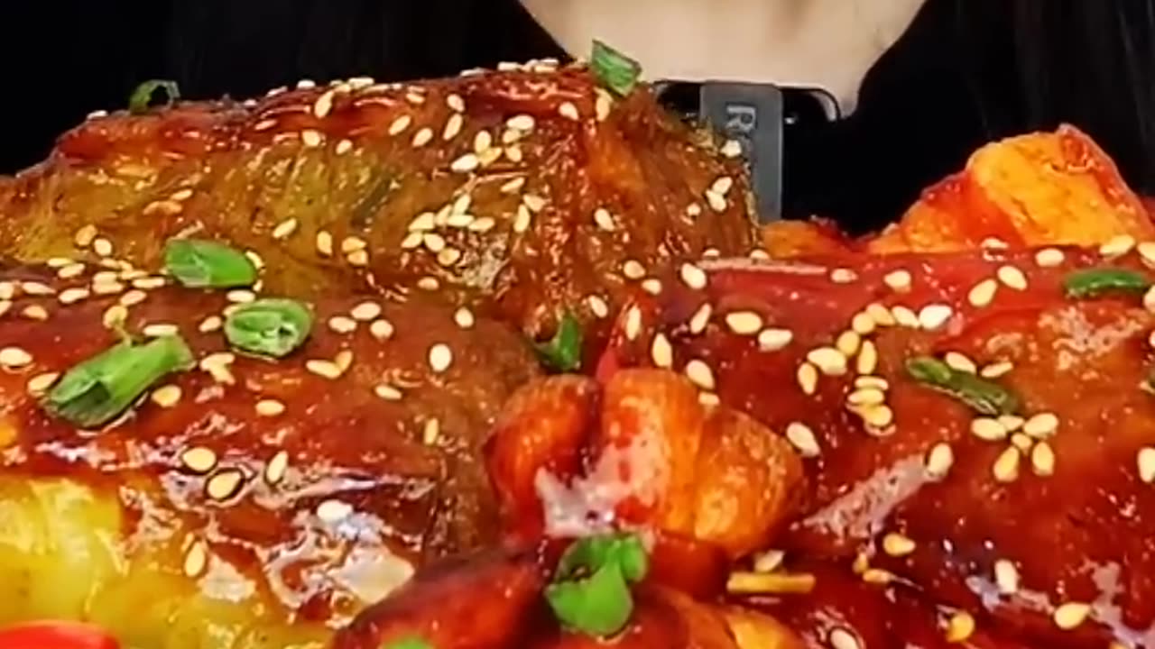 Large three tiered pork