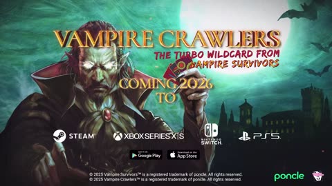 Vampire Crawlers | The Turbo Wildcard from Vampire Survivors | Gameplay Trailer