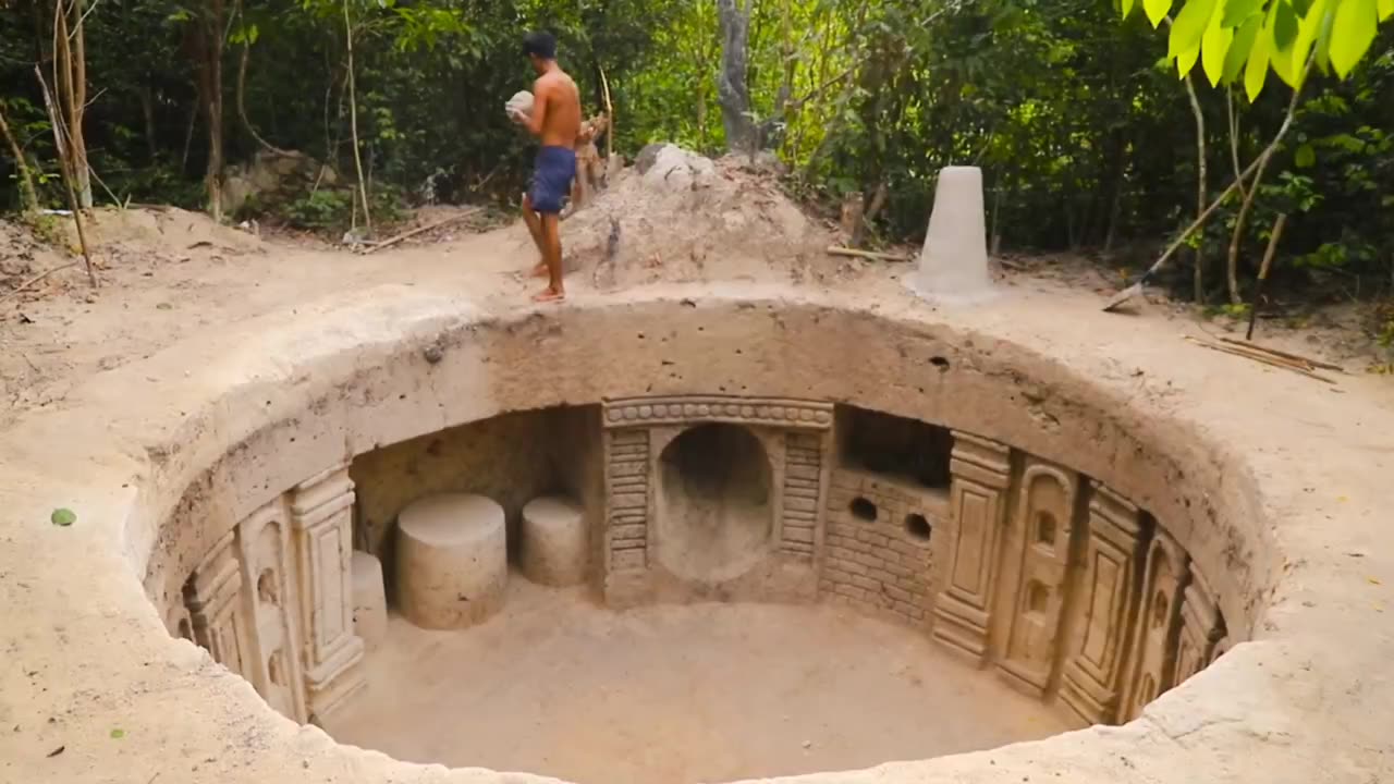 Build tunnels to hide from wild animals.